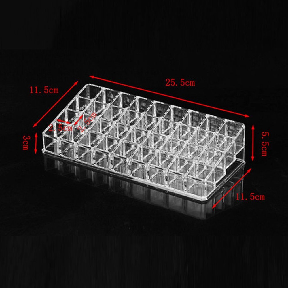 ASOS Clear Acrylic Makeup Lipstick Organizer - Fits 36